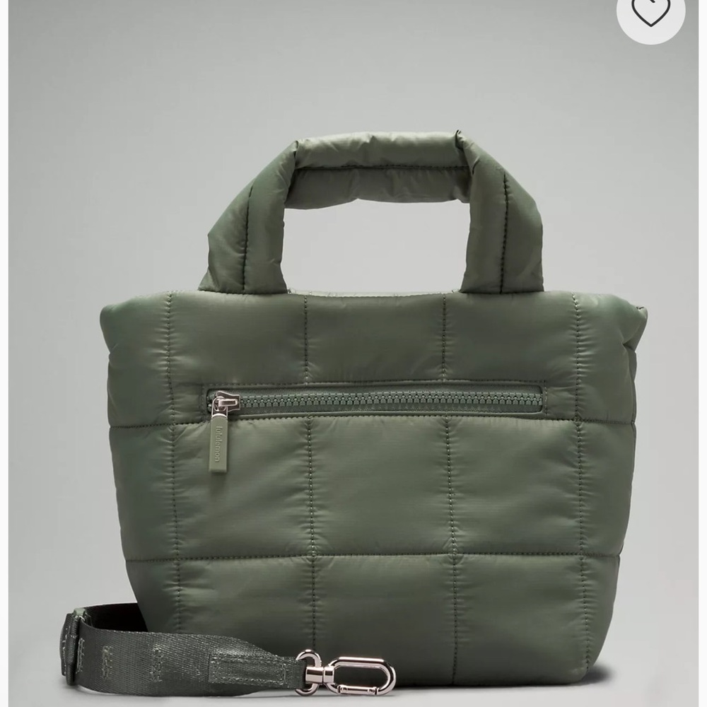 Lululemon Quilted Green Tote Bag
